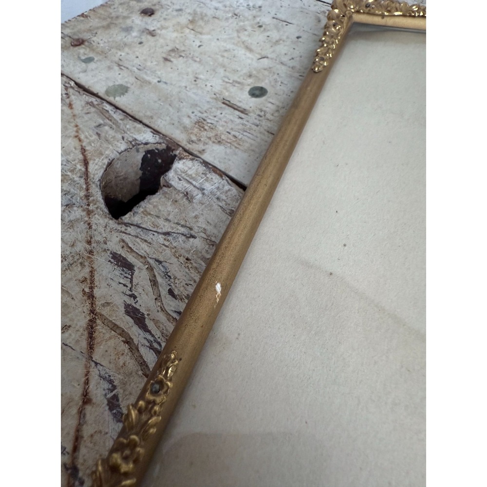 Antique Portrait Photograph w/ Vintage Gold Ornate Picture Frame Victorian Decor - Picture 15 of 16